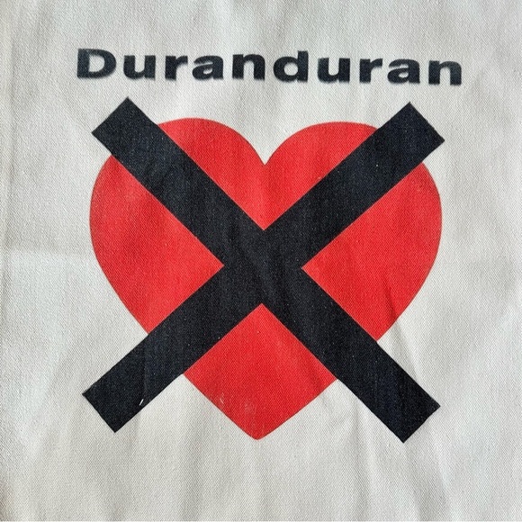 Duran Duran NEW Canvas Tote -Natural White - Picture 5 of 5